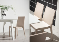CHAISES DE TABLE EN BOIS DE HETRE OU CHENE - 8 TEINTES AU CHOIX - VENDUES PAR 2 - CIAK PAR LIVONI