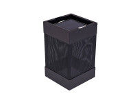 LAMPE DE TABLE SOLAIRE EN ALUMINIUM ET BATYLINE GRIS BLANC TAUPE MOUTARDE OU CAFE - POSE 03 P PAR GARDEN ART