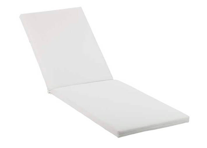Set de 4 matelas blanc pour transat lago -...