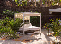 Daybed baldaquin design en alu et toile nautic - Ibiza par Ezpeleta