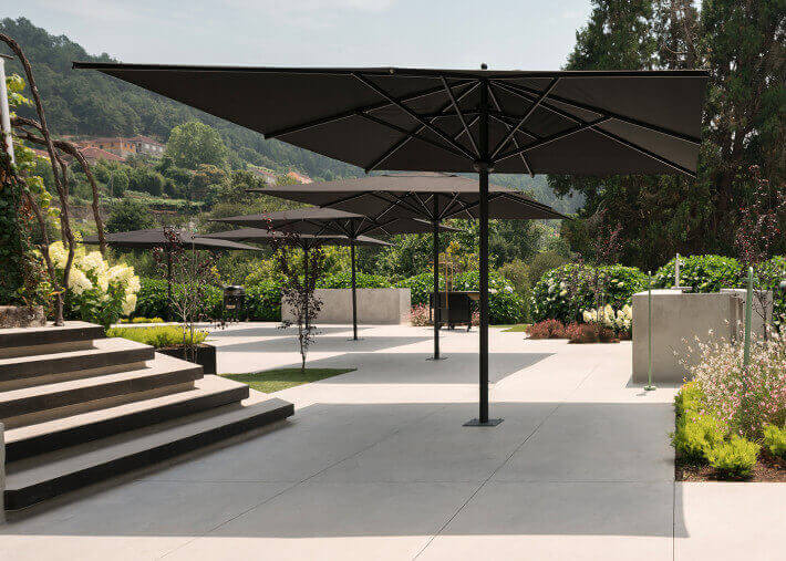 Parasol special grande terrasse - 3 coloris 4x4...