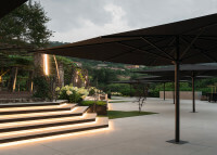 Parasol special grande terrasse - 3 coloris 4x4 - Rio par Ezpeleta