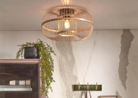 Plafonnier tendance en bambou naturel - hokkaido - good&mojo