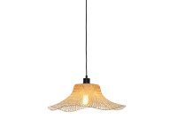 Suspension capeline en bambou naturel ou noir - ibiza par good&mojo