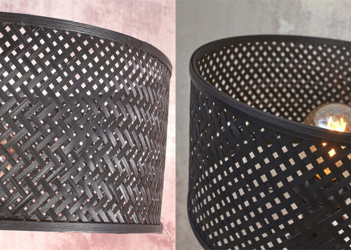 Lampadaire design en bambou 2 coloris - java...