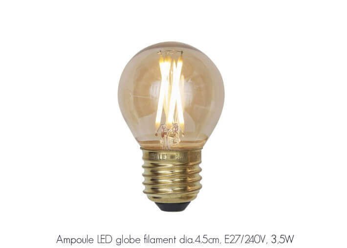 Lampe a poser en bambou naturel/noir - java par...