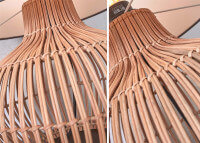 Lampe en rotin et abat-jour lin 8 coloris - kalatahari par good&mojo