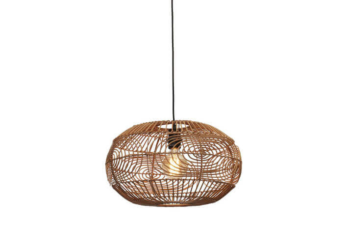 Suspension boule en rotin naturel - madeira par...