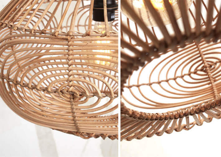 Suspension boule en rotin naturel - madeira par...
