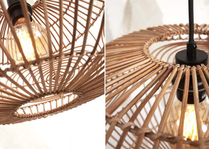 Suspension boule en rotin naturel - madeira par...