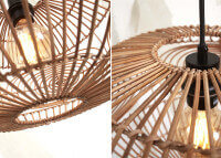 Suspension boule en rotin naturel - madeira par good&mojo