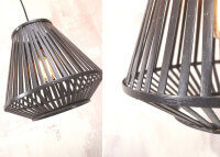 Suspension moderne en bambou naturel ou noir - merapi par good&mojo