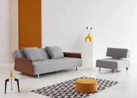 Canapé design avec accoudoirs en noyer Long Horn - Innovation Living