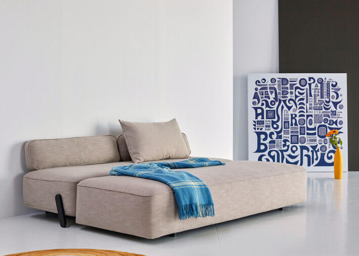 Canapé lit déhoussable 145x200 - Yonata par...