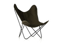 Fauteuil design AA by Airborne en lin ficelle ou vert anglais