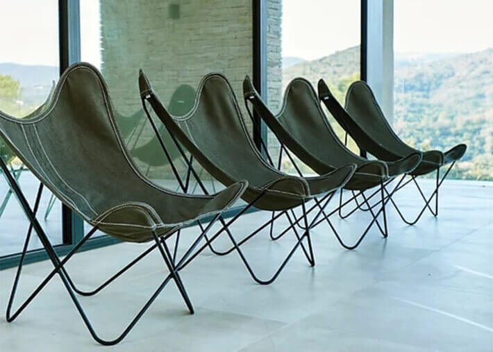 Fauteuil design AA by Airborne en lin ficelle...