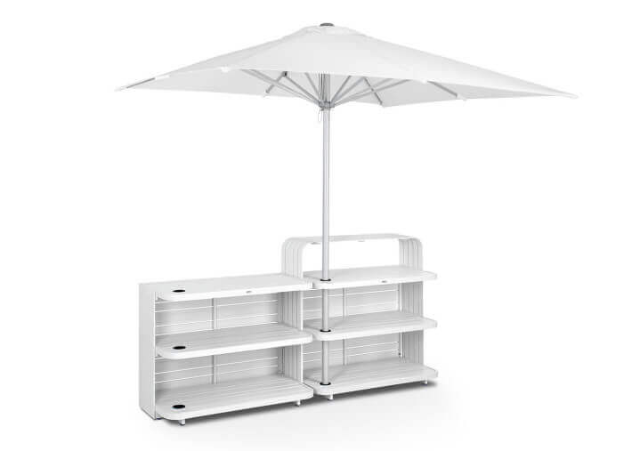 Comptoir de bar modulaire en aluminium 3...
