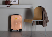 Chaise originale en metal et contreplaque de frene - mue par livoni