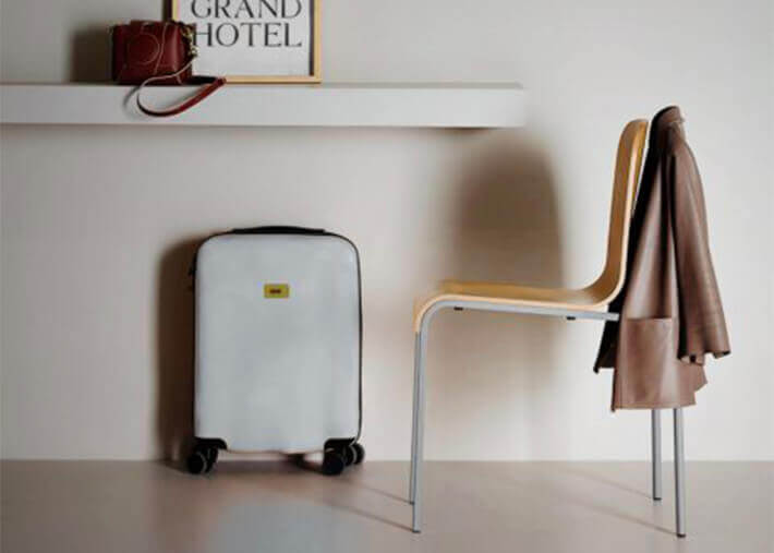 Chaise originale en metal et contreplaque de...