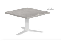 Table basse plateau stratifie et pied tripode Peliccan mini par Cancio