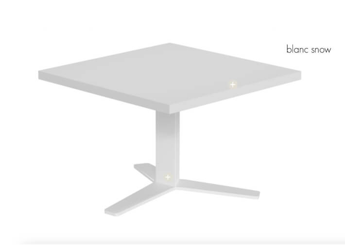 Table basse plateau stratifie et pied tripode...