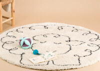 Tapis rond enfant motif mouton - d 120 - petit mouton par afk living