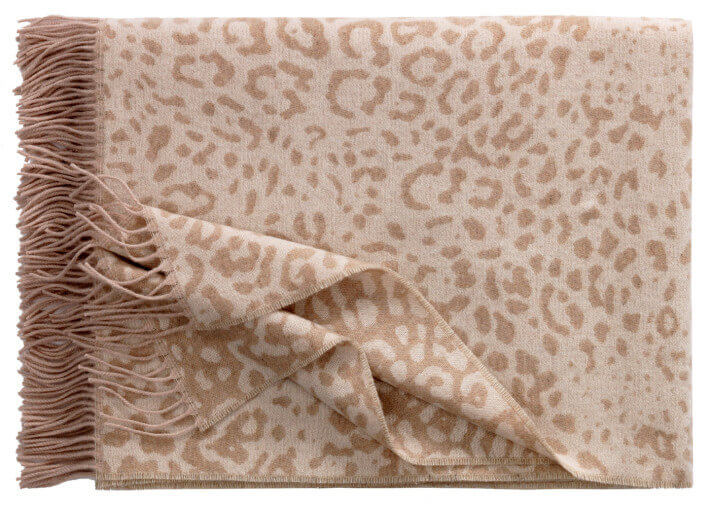 Plaid Sahara en cachemire et laine motif...