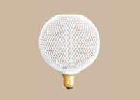 Ampoule décorative effet grillage noir blanc ou doré - mesh - nexel