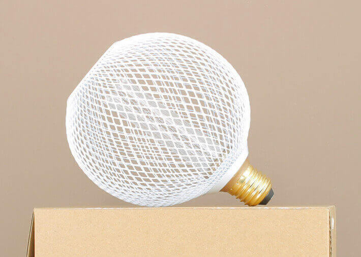 Ampoule décorative effet grillage noir blanc ou...