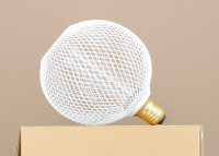 Ampoule décorative effet grillage noir blanc ou doré - mesh - nexel