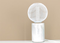 Ampoule décorative effet grillage noir blanc ou doré - mesh - nexel