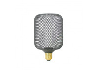Ampoule cylindrique effet grillage noir ou doré - mesh par nexel