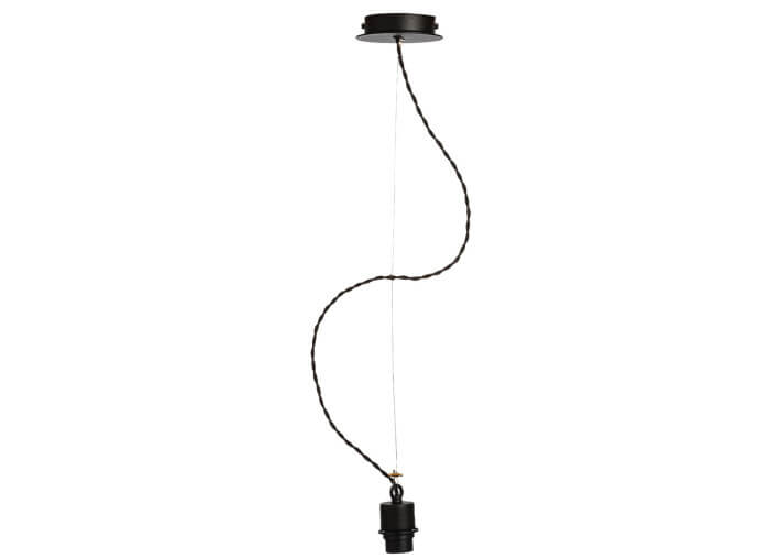 Suspension en metal noir reglable pour 1...