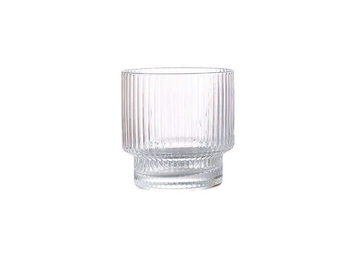 6 Verres à Eau Imperial 295ml - Verre Transparent Sculpté, Lave-vaisselle Safe