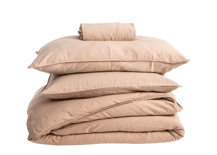 Housse de couette en satin de coton bio...