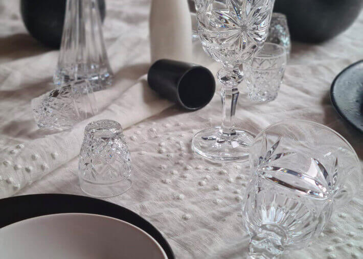 Set de 6 verres à liqueur en cristal - lusen...