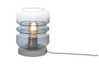 Lampe a poser en verre gris ou ambre - verona par its about romi