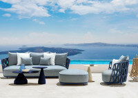 Fauteuil de jardin confortable fixe ou pivotant - Swipe par Talenti