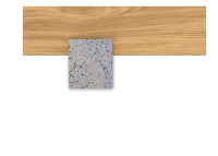 Table de repas de jardin en teck et terrazzo beige - Oliver - Talenti