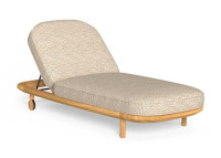 Transat design et confortable en teck et textile- Karen par Talenti