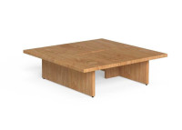 Table basse carree ou rectangle de jardin en teck - Venice - Talenti