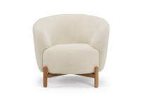 Fauteuil crapaud pieds chêne - 53 coloris - Gran par Scandinavian Upholstery