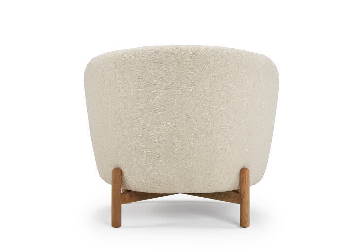 Fauteuil crapaud pieds chêne - 53 coloris -...