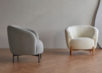 Fauteuil crapaud pieds chêne - 53 coloris - Gran par Scandinavian Upholstery
