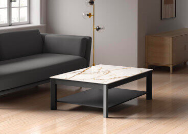 Table basse double plateau céramique 14 coloris Multiplus...
