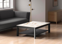 Table basse double plateau céramique 14 coloris Multiplus mini Cancio