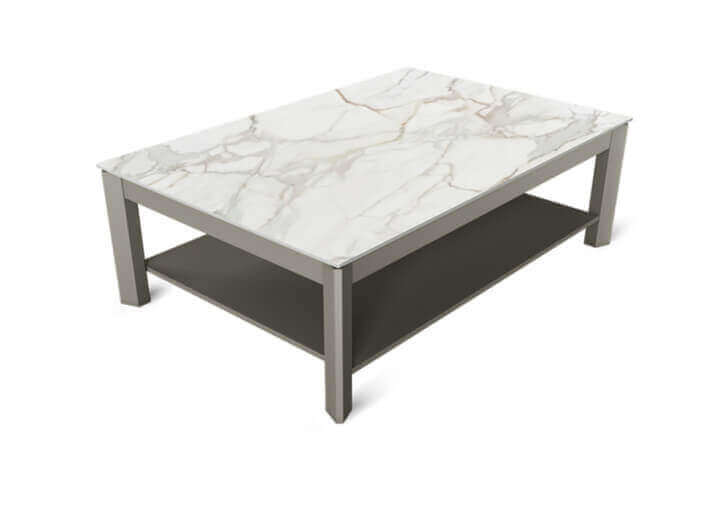 Table basse double plateau céramique 14 coloris...