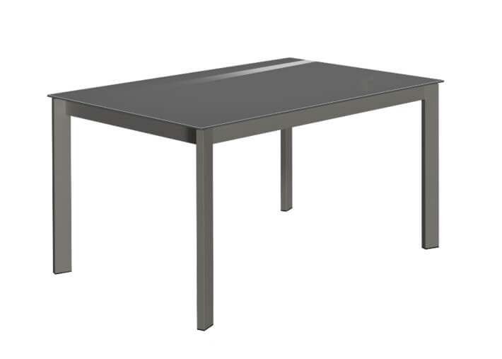 Table repas en verre blanc noir ou gris fixe...