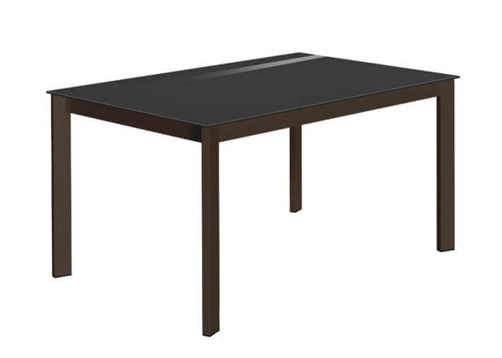 Table repas en verre blanc noir ou gris fixe...