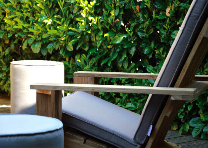 Fauteuil en teck recycle outdoor indoor -...